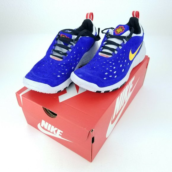 Nike Free Run Trail Men's Running Shoes Blue Taxi Yellow CW5814 401 Sizes 6-13 - Picture 8 of 8